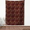 Ambesonne Paisley Fabric by The Yard, Middle Pattern Tribal Art Bohemian Themed Composition Printed Image, Decorative Fabric for Upholstery and Home Accents, 1 Yard, Burgundy Mustard